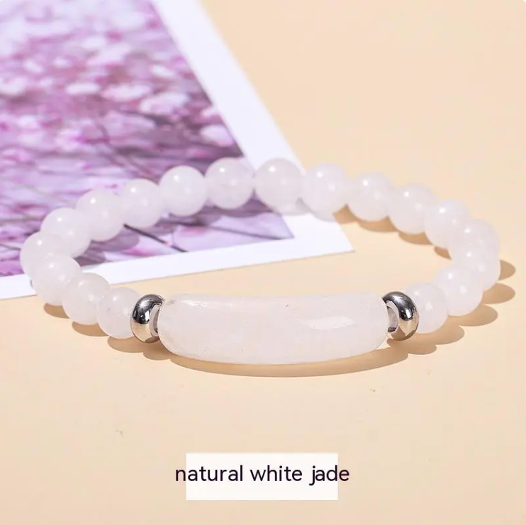 Natural Stone & Crystal Bead Bracelet