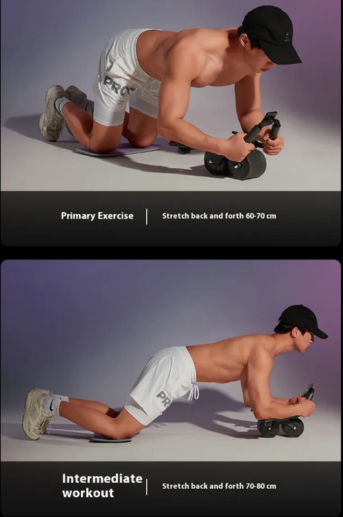 Ab Roller Wheel with Auto-Rebound