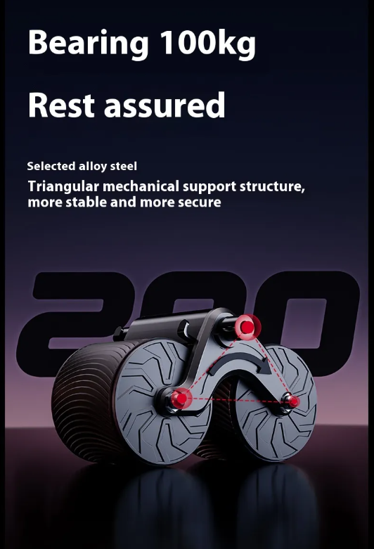 Ab Roller Wheel with Auto-Rebound