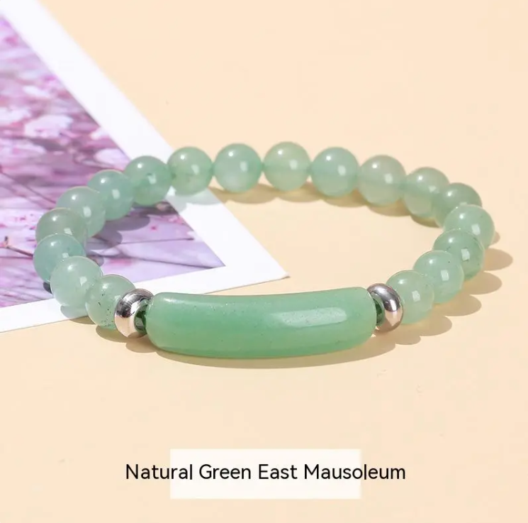 Natural Stone & Crystal Bead Bracelet