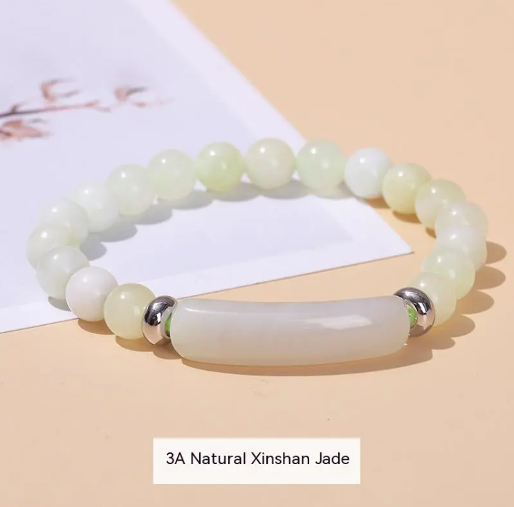 Natural Stone & Crystal Bead Bracelet